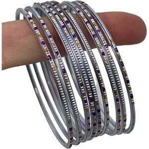 Stunning Multi-Tone Bangle Bracelet Set